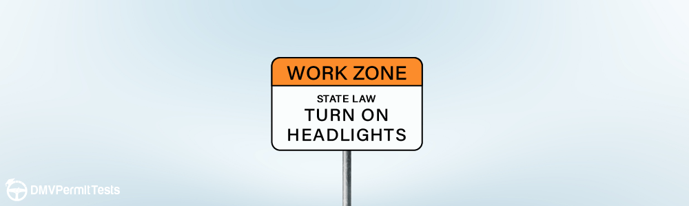 Traffic Signs - What does this sign indicate about headlights?