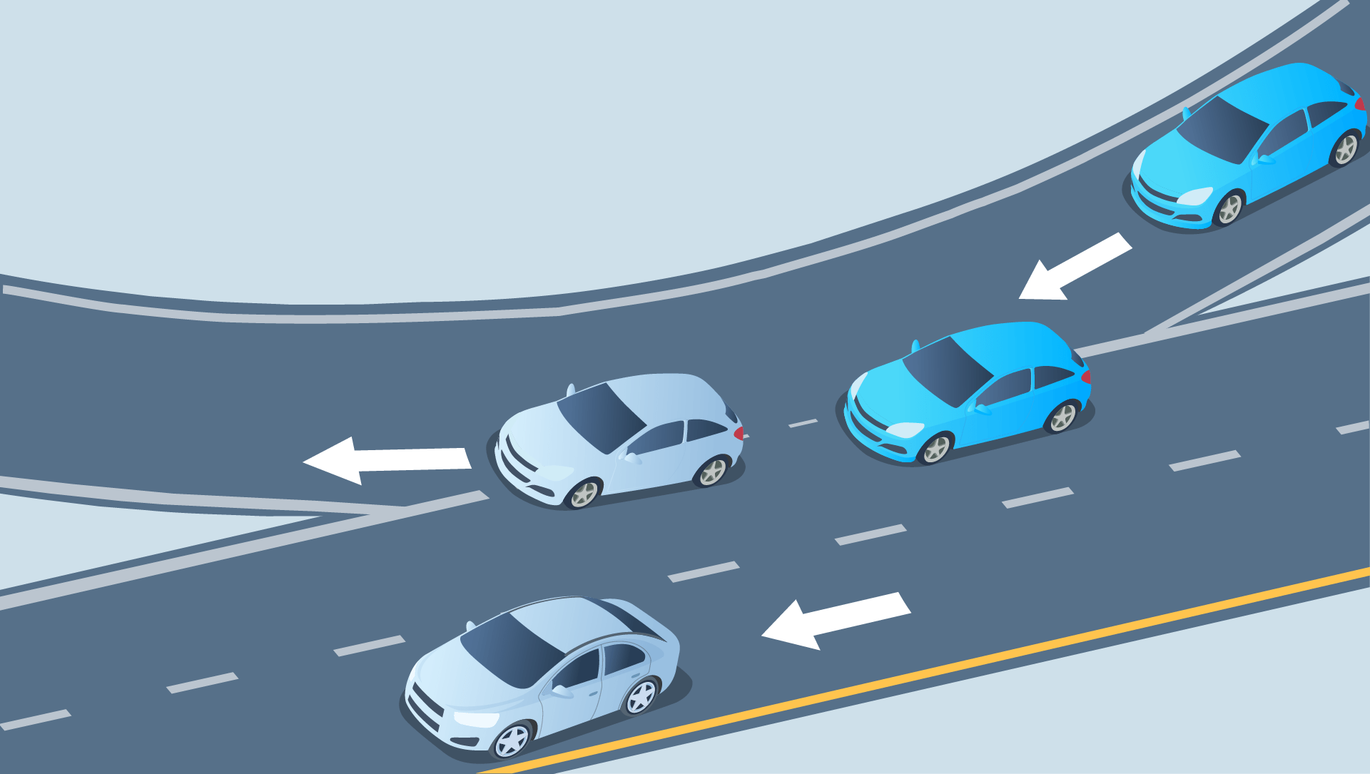 Traffic Signs - What do broken lines that are wider and closer together than regular broken lines indicate?