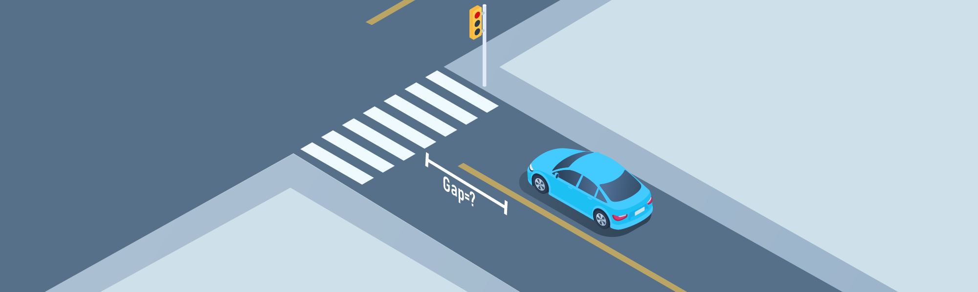 Sharing the road - How far before the crosswalk should you stop to ensure drivers in other lanes have a clear view of pedestrians?