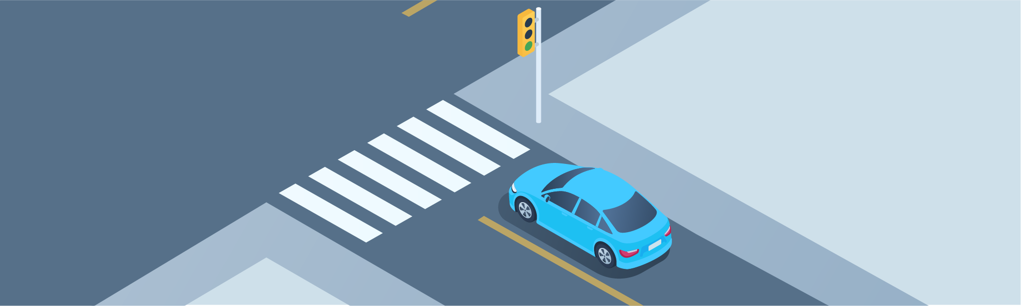 Intersections - What should you do when facing a green light at an intersection?