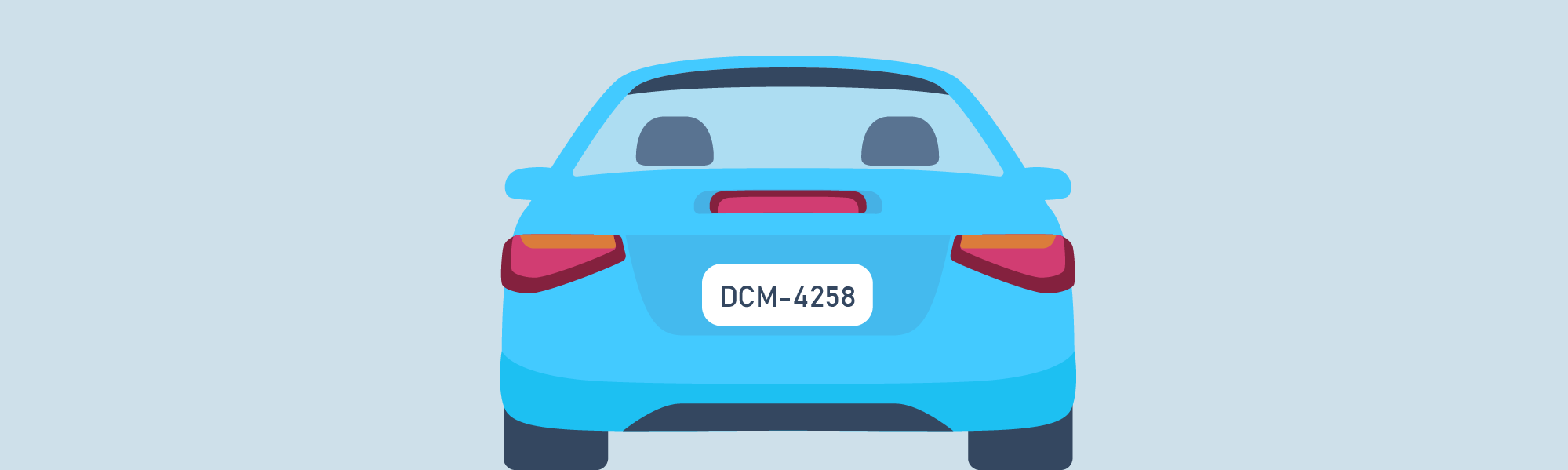 Getting ready to drive - Your license plate must: