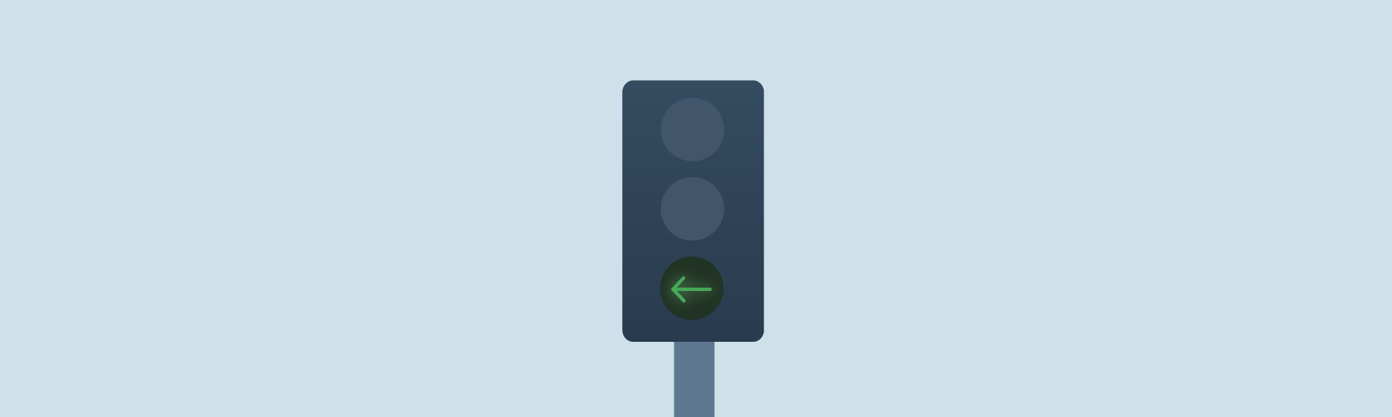Intersections - When you reach an intersection with a traffic light showing a left green arrow, you should: