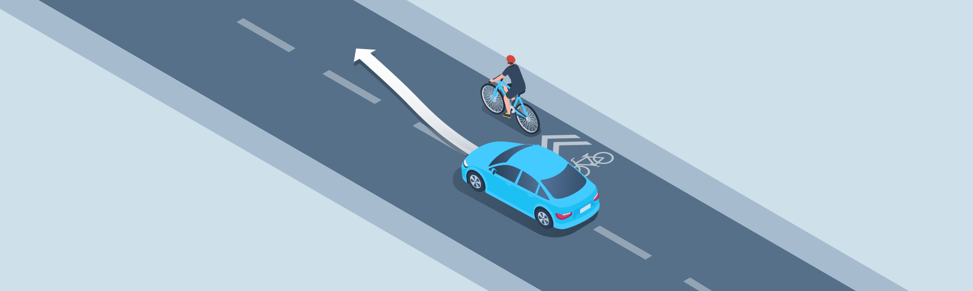 Sharing the road - When passing a bicycle traveling in the same direction on your right, you should: