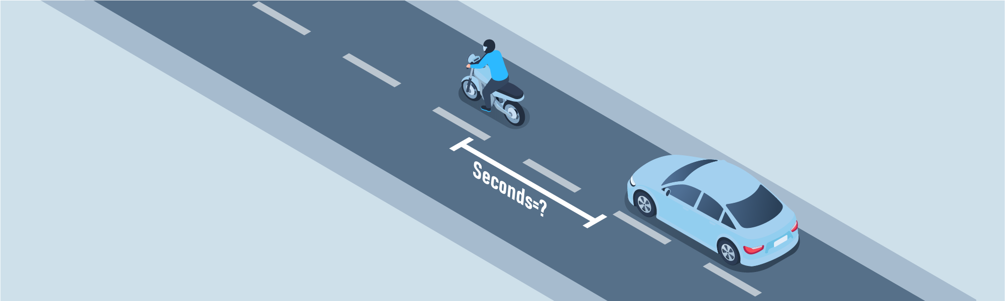 Sharing the road - Maintain at least ________ following distance behind a motorcycle.