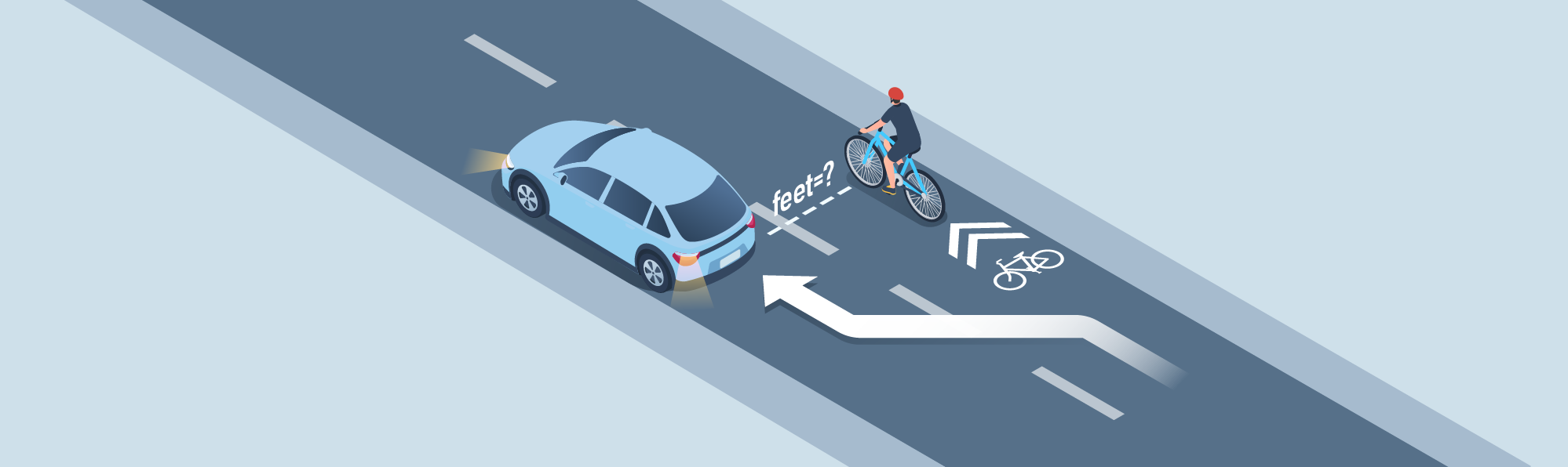 Sharing the road - When passing a cyclist, drivers of motor vehicles must maintain a minimum distance of ______________.