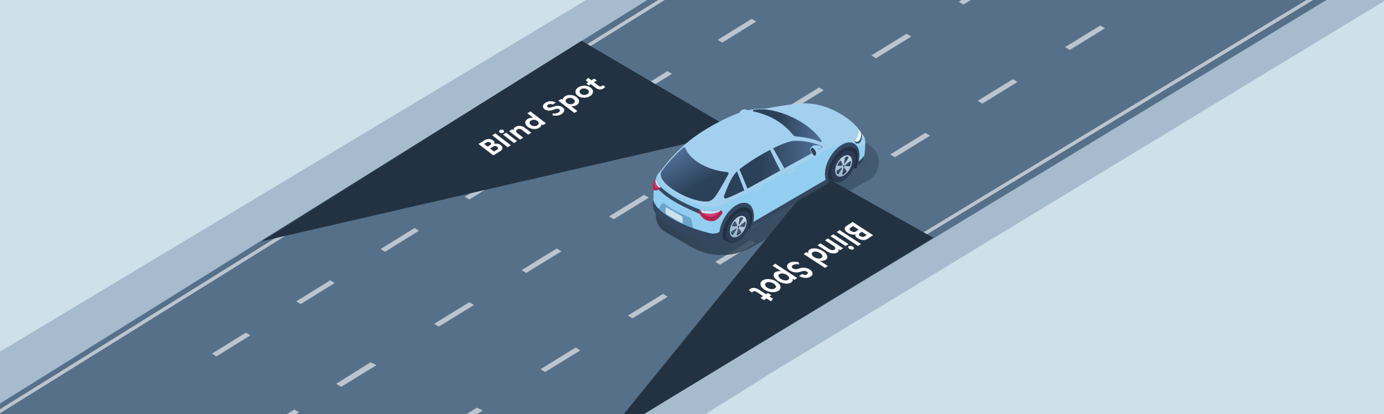 Driving along - You can keep other drivers out of your blind spots by: